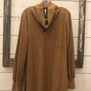 Keyhole sweater dress